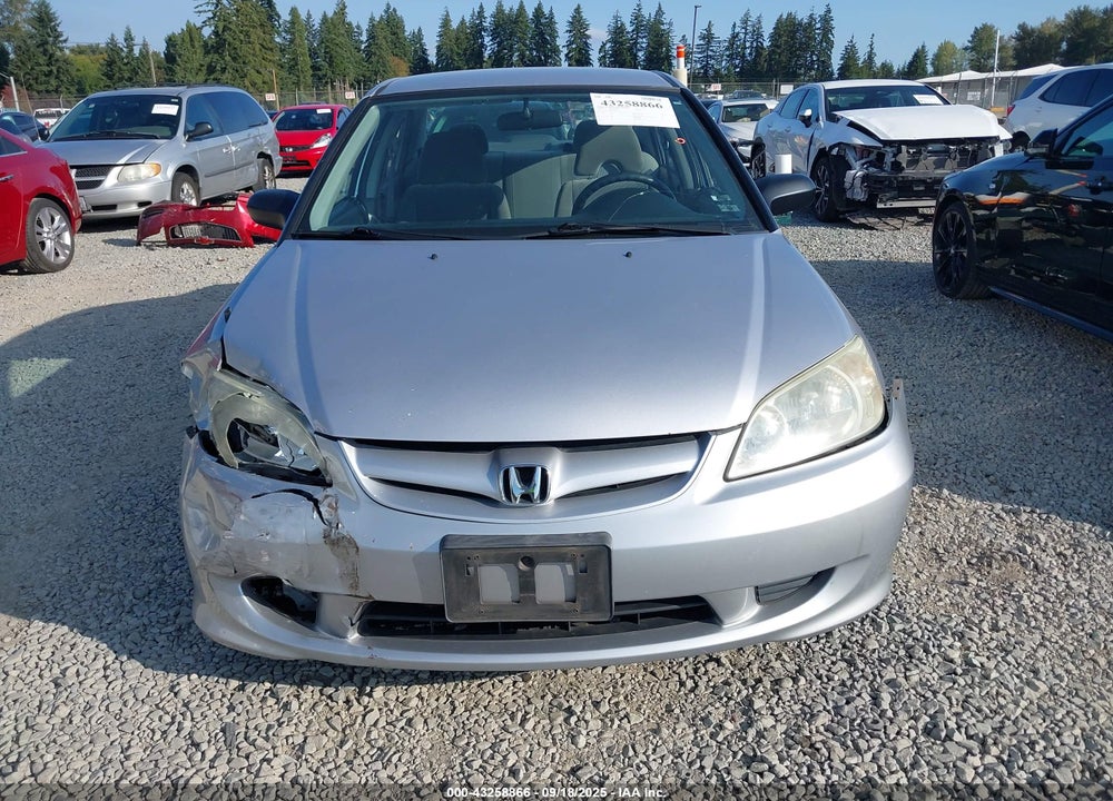 2004 HONDA CIVIC VP VIN: 1HGES163X4L005557