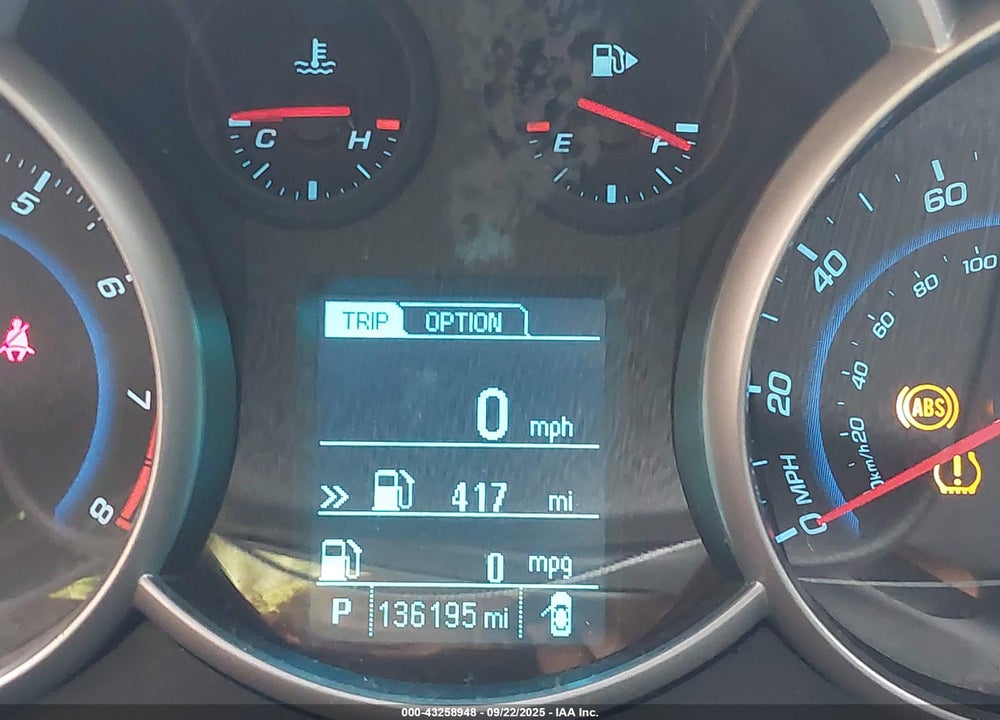 2015 CHEVROLET CRUZE VIN: 1G1PC5SB9F7115139