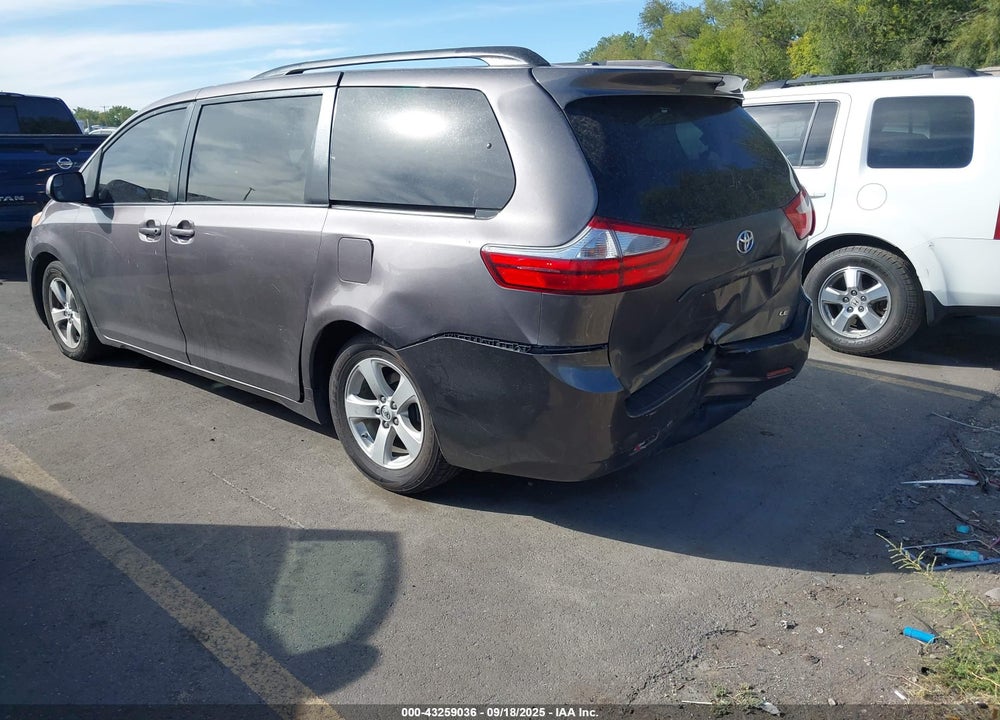 2015 TOYOTA SIENNA LE 8 PASSENGER VIN: 5TDKK3DC9FS575681