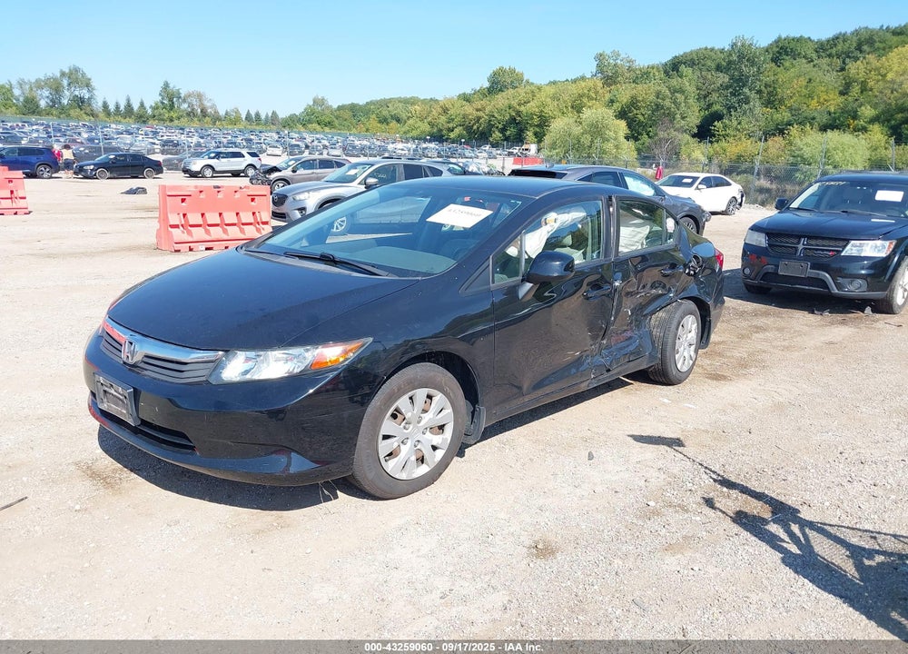 2012 HONDA CIVIC VIN: 19XFB2F52CE093943