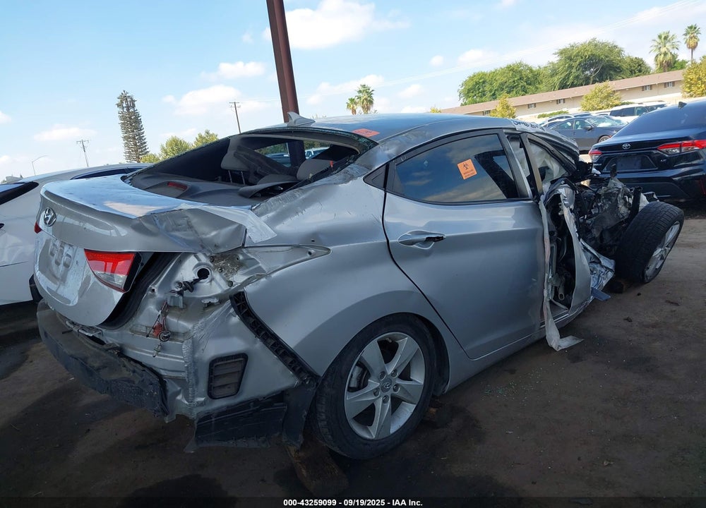2012 HYUNDAI ELANTRA VIN: KMHDH4AE2CU466095