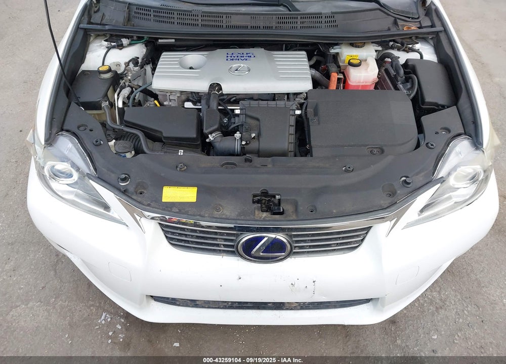 2013 LEXUS CT 200H VIN: JTHKD5BH7D2173293