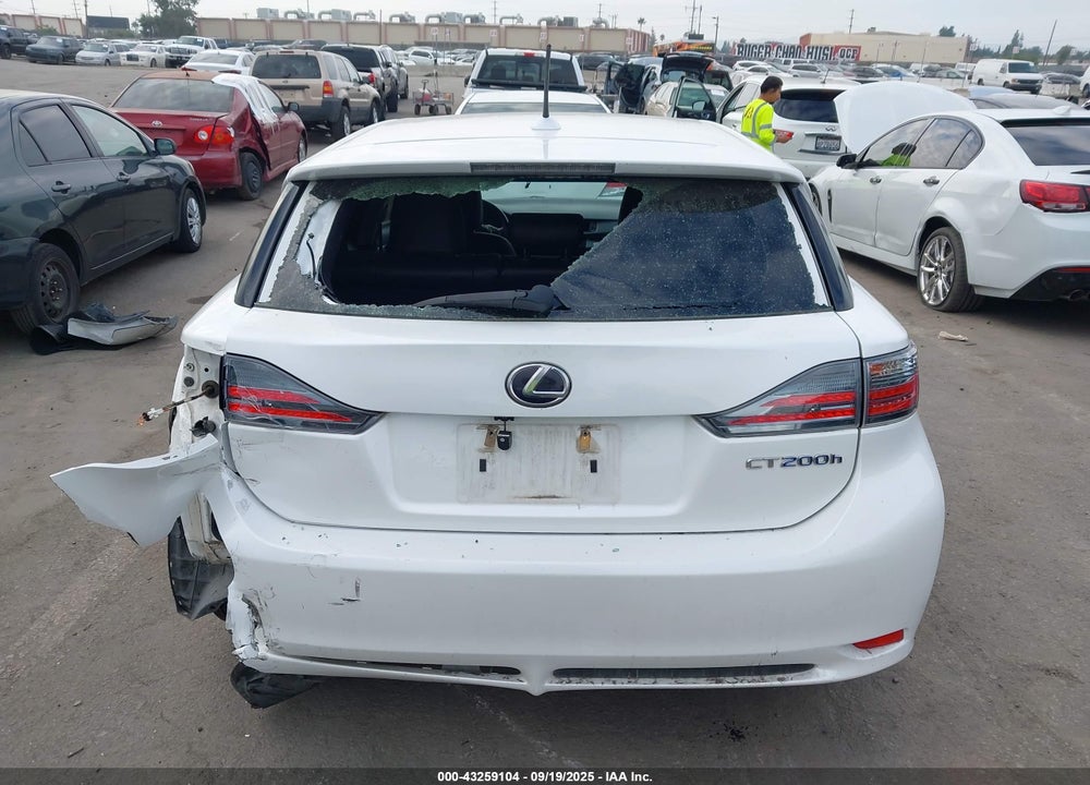 2013 LEXUS CT 200H VIN: JTHKD5BH7D2173293