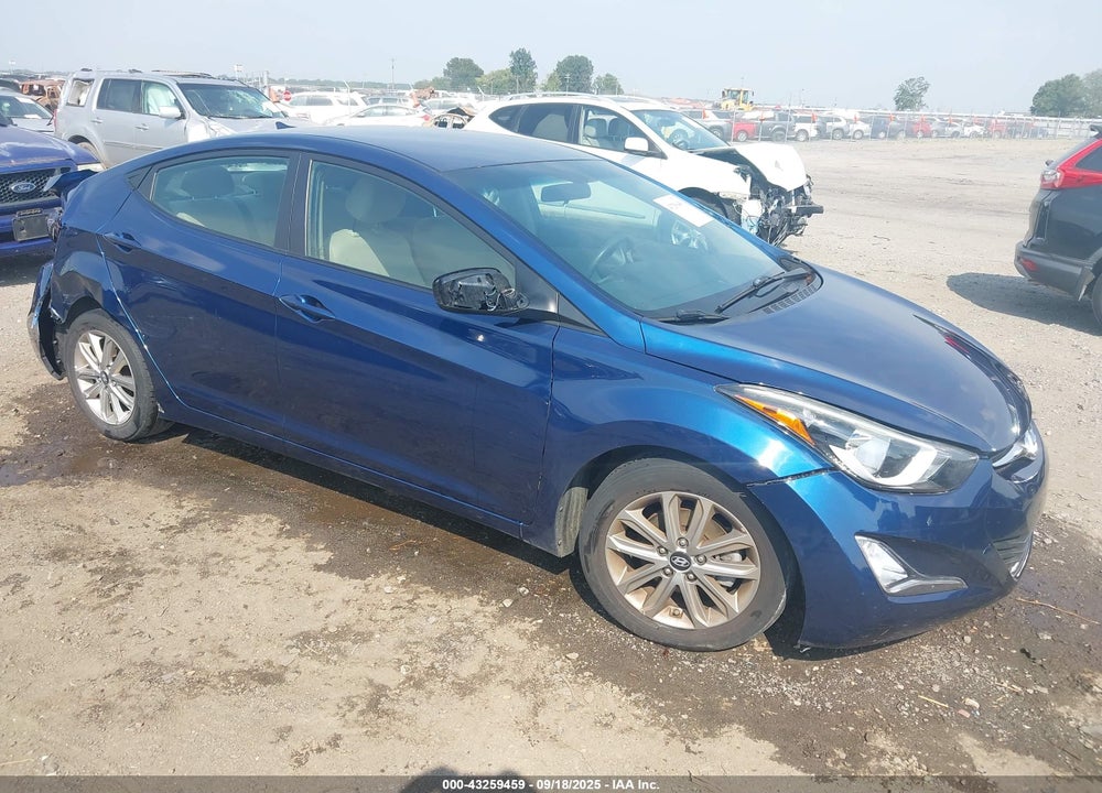 2016 HYUNDAI ELANTRA SE VIN: 5NPDH4AE6GH673366
