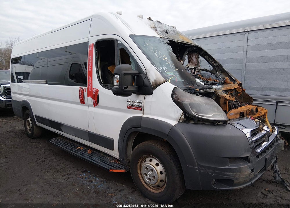 2016 RAM PROMASTER 3500 WINDOW VAN HIGH  ROOF VIN: 3C6URVUG0GE124175