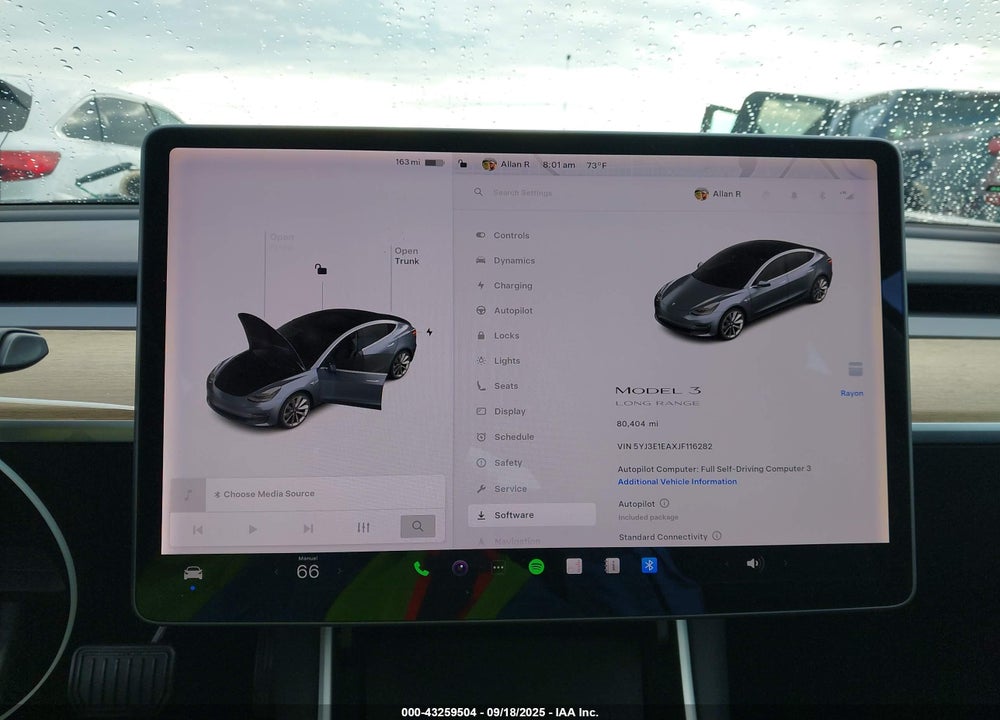 2018 TESLA MODEL 3 VIN: 5YJ3E1EAXJF116282