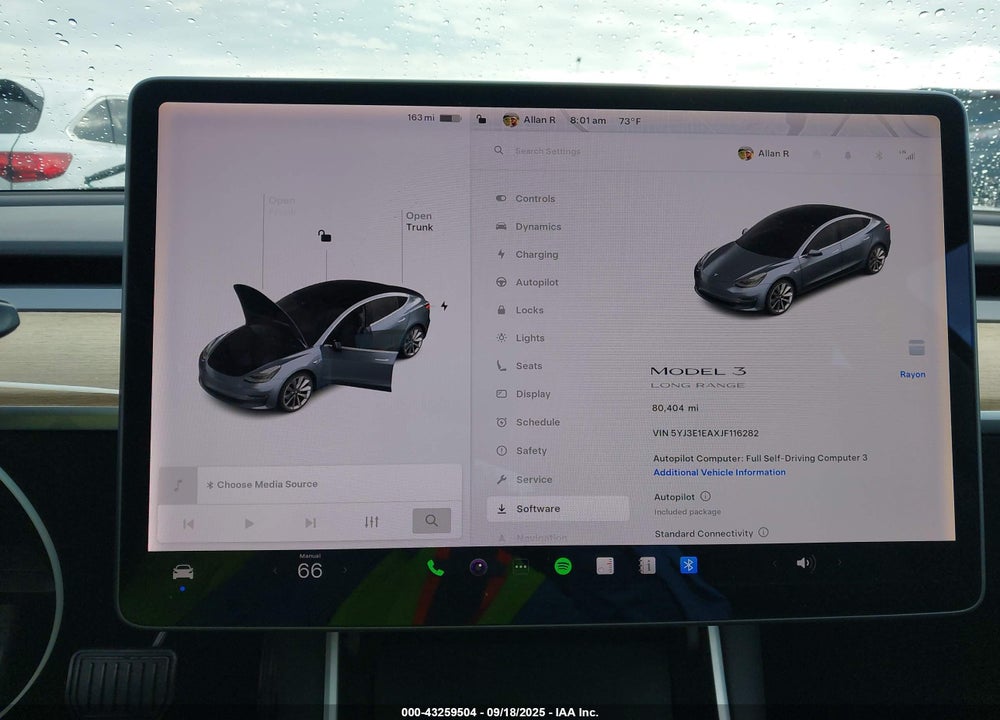 2018 TESLA MODEL 3 VIN: 5YJ3E1EAXJF116282