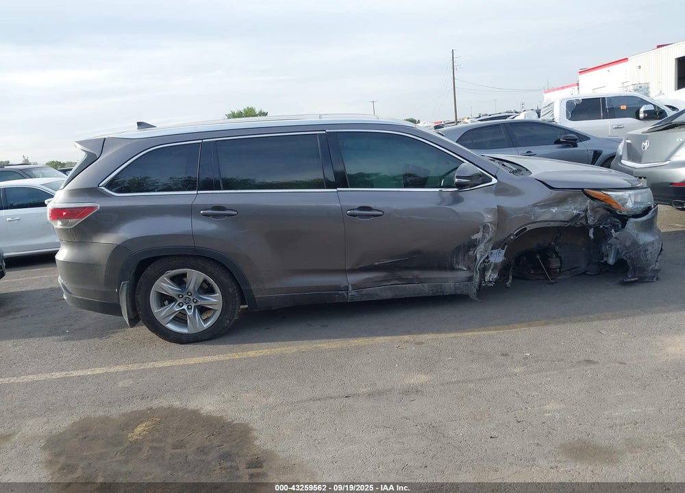 2016 TOYOTA HIGHLANDER LIMITED V6 VIN: 5TDDKRFHXGS321094