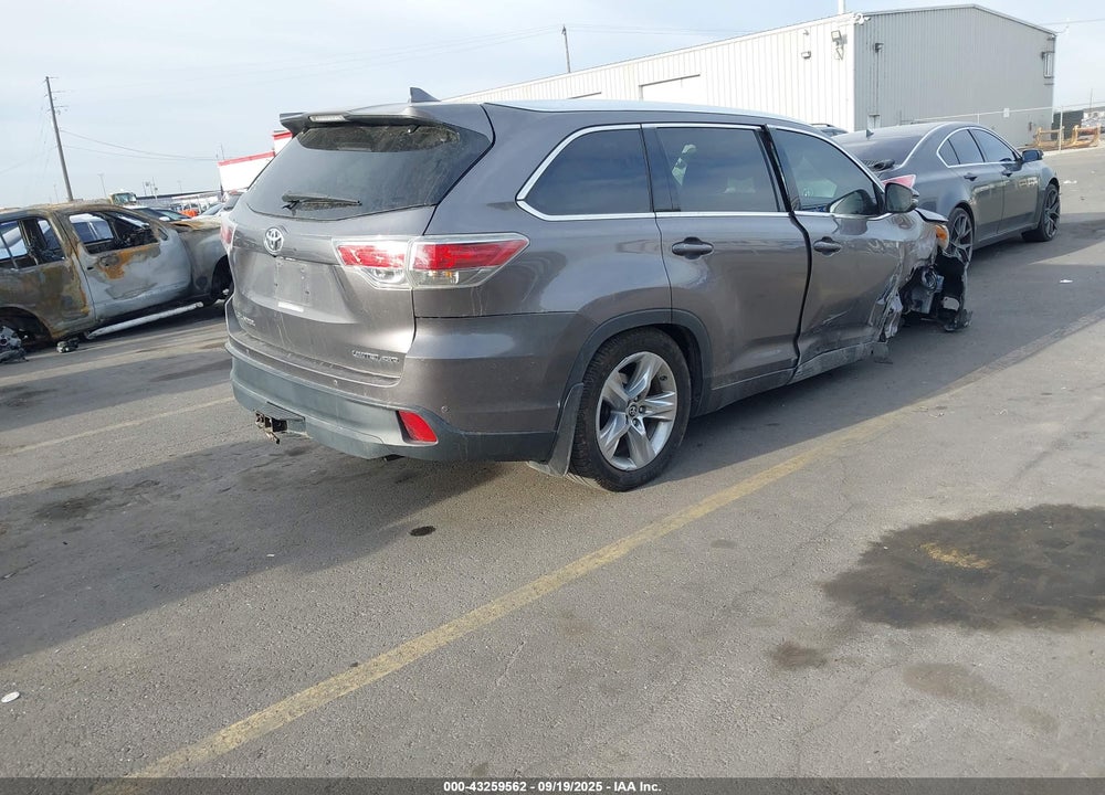 2016 TOYOTA HIGHLANDER LIMITED V6 VIN: 5TDDKRFHXGS321094