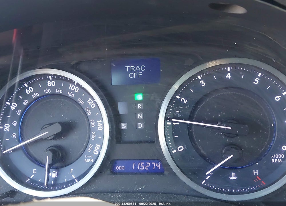 2013 LEXUS IS 250 VIN: JTHBF5C27D5187374