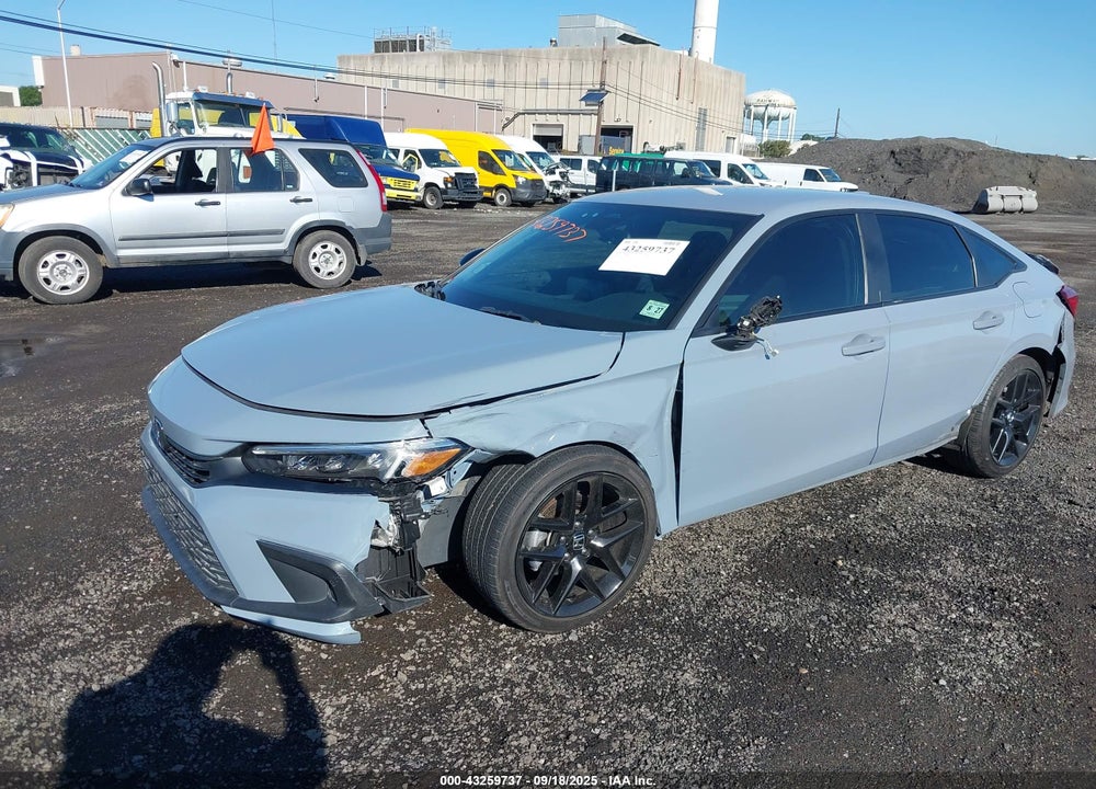 2022 HONDA CIVIC VIN: 2HGFE2F5XNH501301