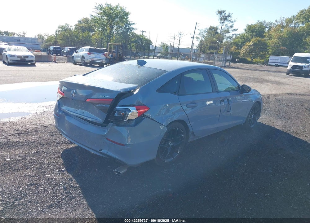 2022 HONDA CIVIC VIN: 2HGFE2F5XNH501301