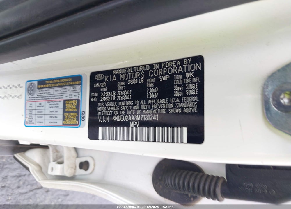 2021 KIA SELTOS S VIN: KNDEU2AA3M7131241