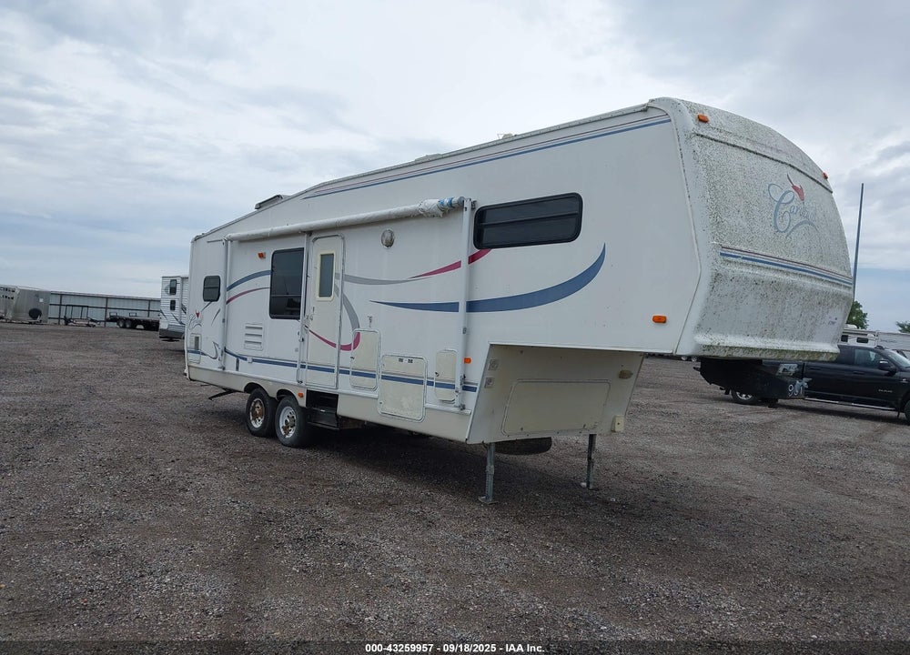 2001 CARDINAL TRAVEL TRAILER VIN: 4X4FCAD2X1G075729
