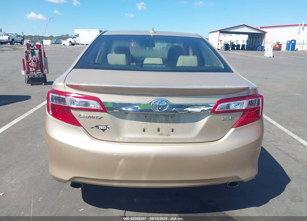 2012 TOYOTA CAMRY XLE V6 VIN: 4T1BK1FK1CU504289