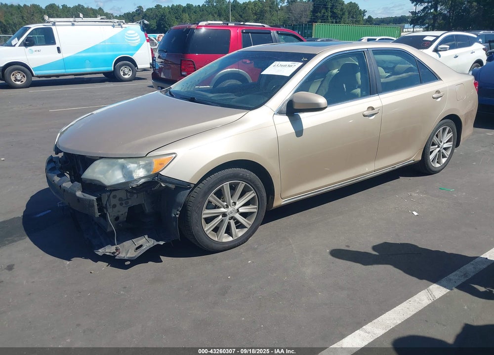 2012 TOYOTA CAMRY XLE V6 VIN: 4T1BK1FK1CU504289
