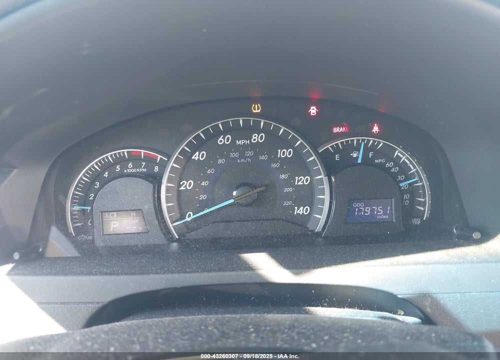 2012 TOYOTA CAMRY XLE V6 VIN: 4T1BK1FK1CU504289
