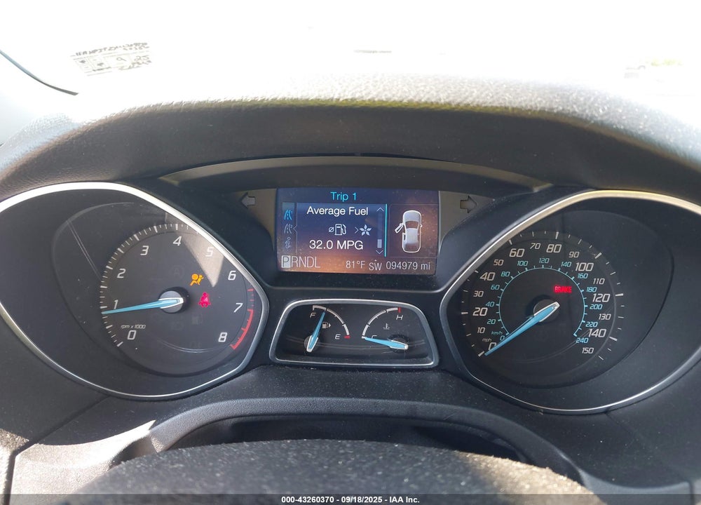 2012 FORD FOCUS VIN: 1FAHP3F2XCL209750