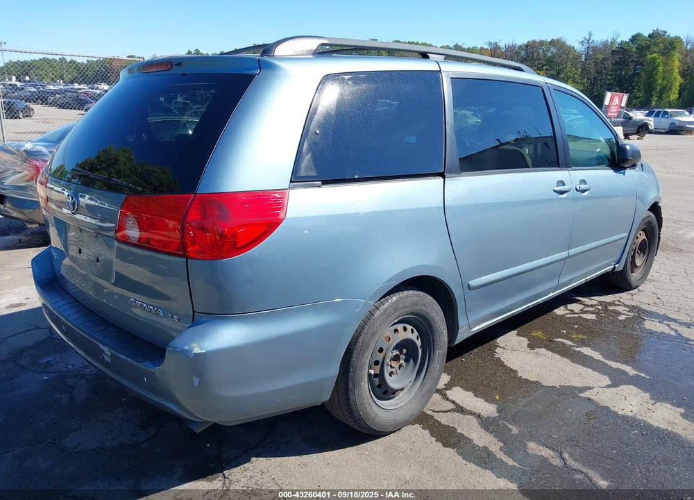 2007 TOYOTA SIENNA LE VIN: 5TDZK23C37S004943