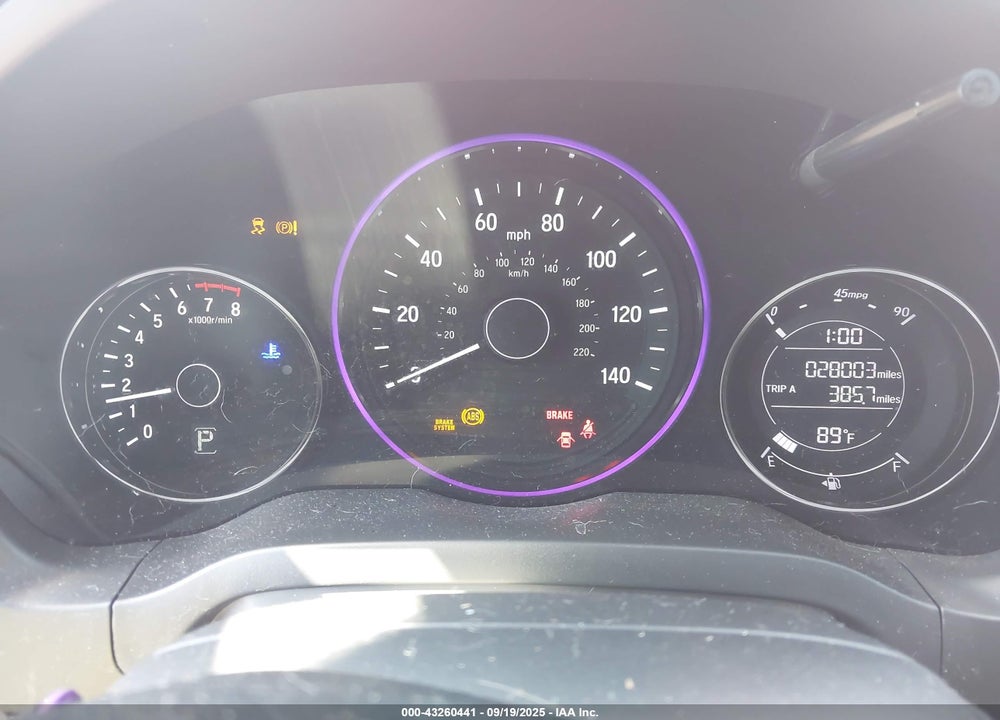 2022 HONDA HR-V 2WD SPORT VIN: 3CZRU5H16NM742259