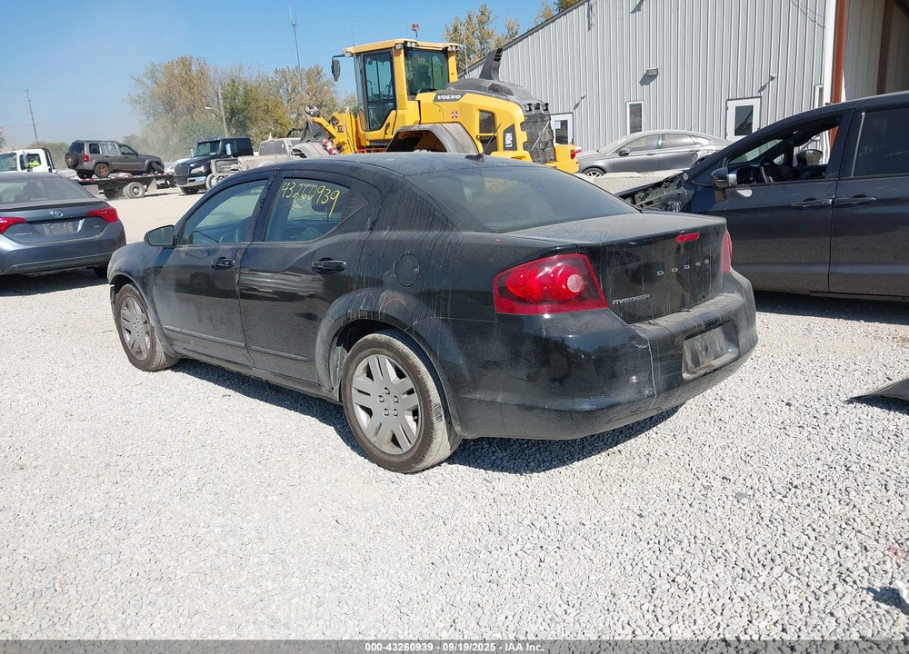 2012 DODGE AVENGER VIN: 1C3CDZAB9CN323674