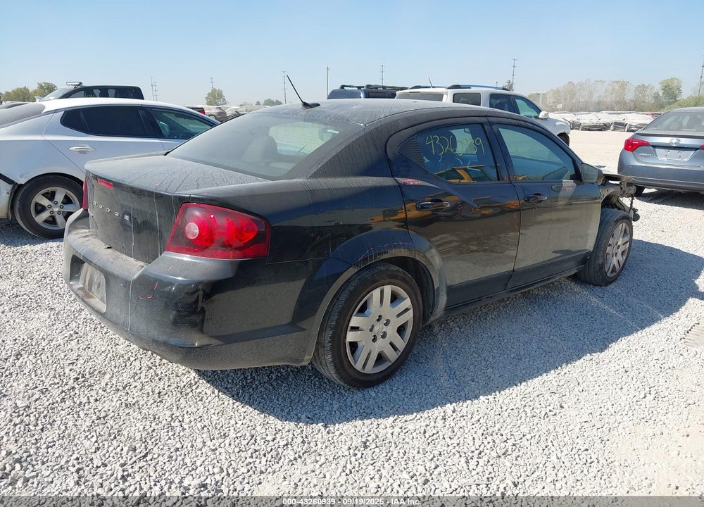 2012 DODGE AVENGER VIN: 1C3CDZAB9CN323674