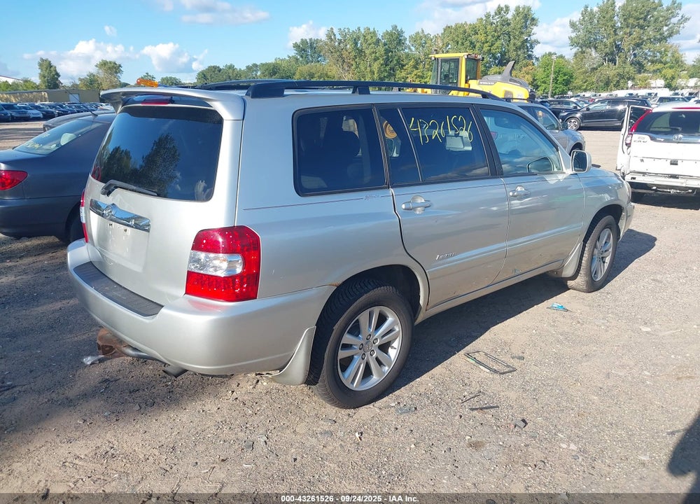 2006 TOYOTA HIGHLANDER HYBRID VIN: JTEEW21A160033343