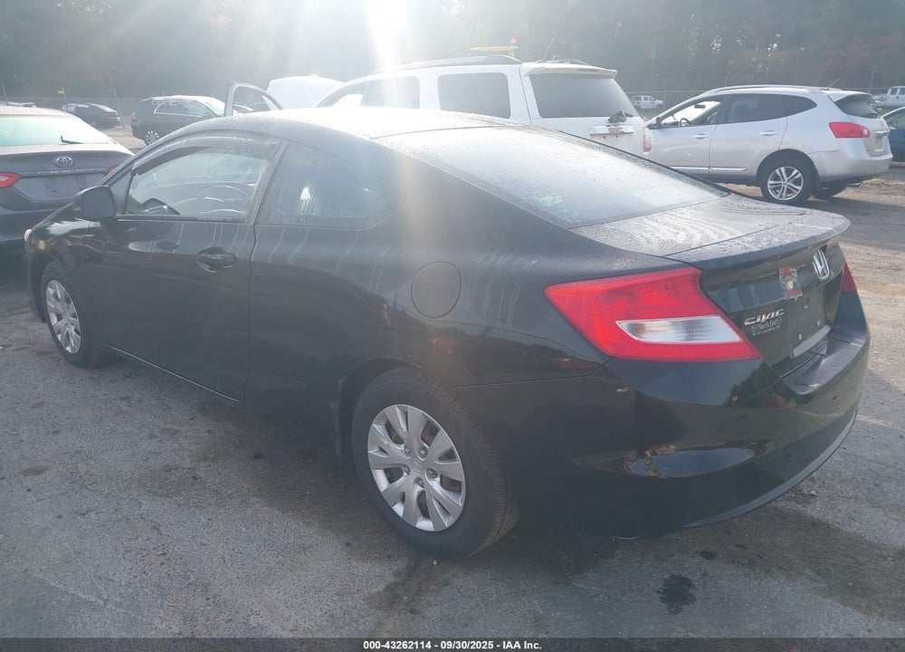 2012 HONDA CIVIC VIN: 2HGFG3B51CH502775