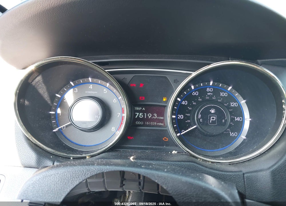 2013 HYUNDAI SONATA VIN: 5NPEB4AC2DH727889