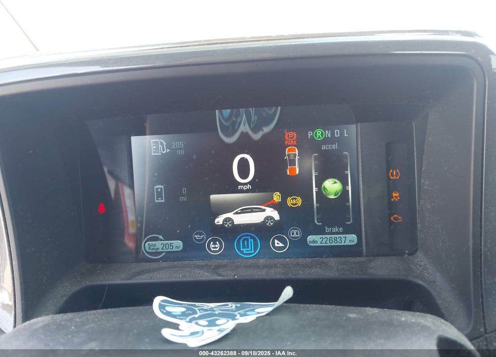 2011 CHEVROLET VOLT VIN: 1G1RD6E43BU100415