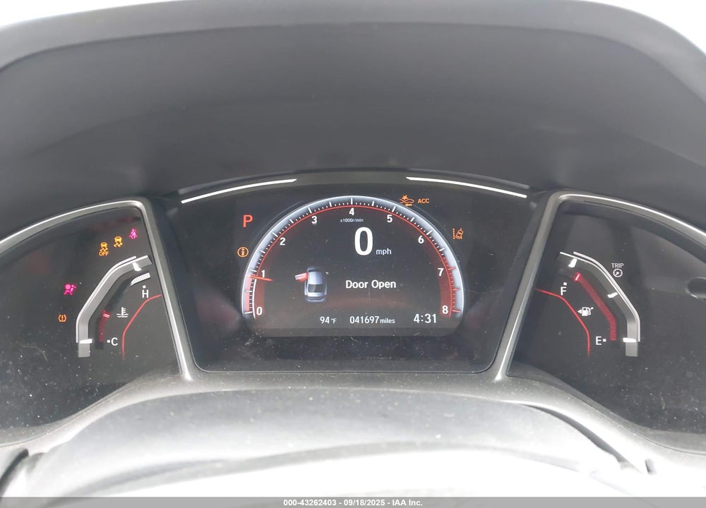 2020 HONDA CIVIC VIN: 19XFC2F88LE020535