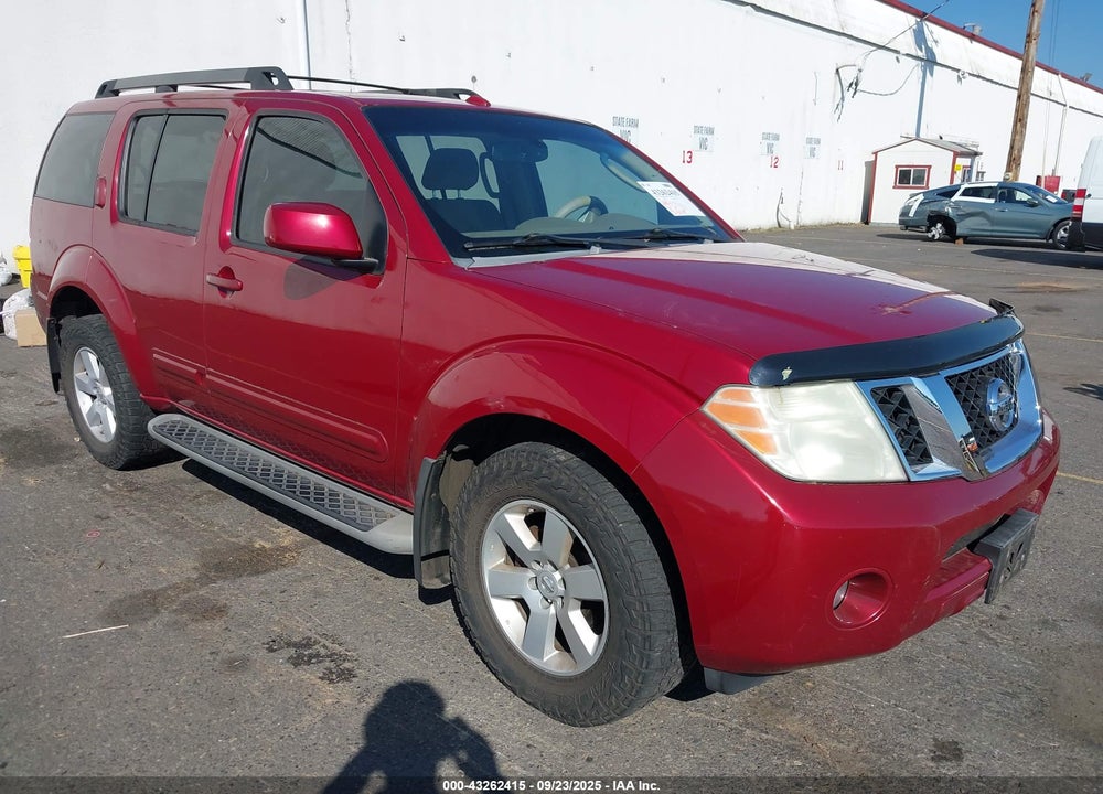 2008 NISSAN PATHFINDER SE VIN: 5N1AR18BX8C650773