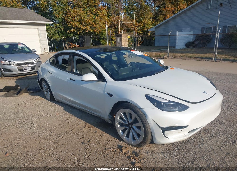 2022 TESLA MODEL 3 LONG RANGE DUAL MOTOR ALL-WHEEL DRIVE VIN: 5YJ3E1EB5NF270753