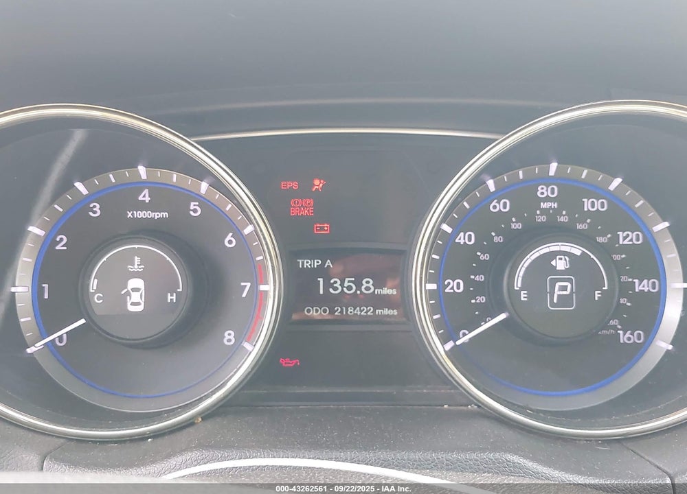 2011 HYUNDAI SONATA VIN: 5NPEB4AC5BH161787