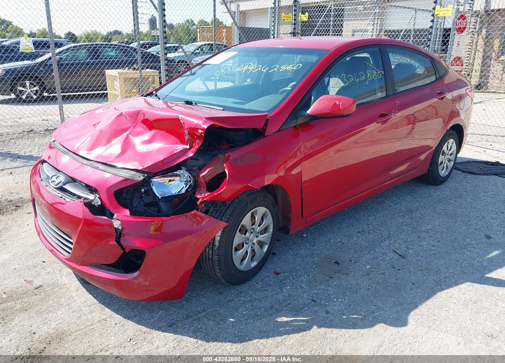 2016 HYUNDAI ACCENT VIN: KMHCT4AE1GU978740