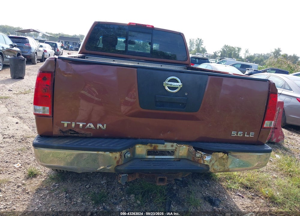 2004 NISSAN TITAN LE VIN: 1N6AA06B44N568137