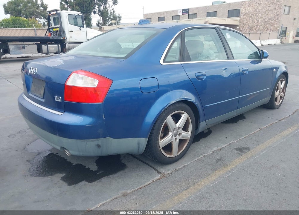 2004 AUDI A4 3.0 QUATTRO VIN: WAULT68E64A068145
