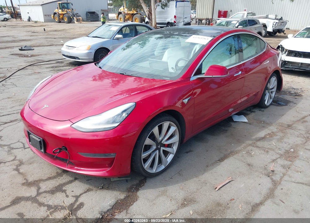 2019 TESLA MODEL 3 LONG RANGE/PERFORMANCE VIN: 5YJ3E1EB8KF393510