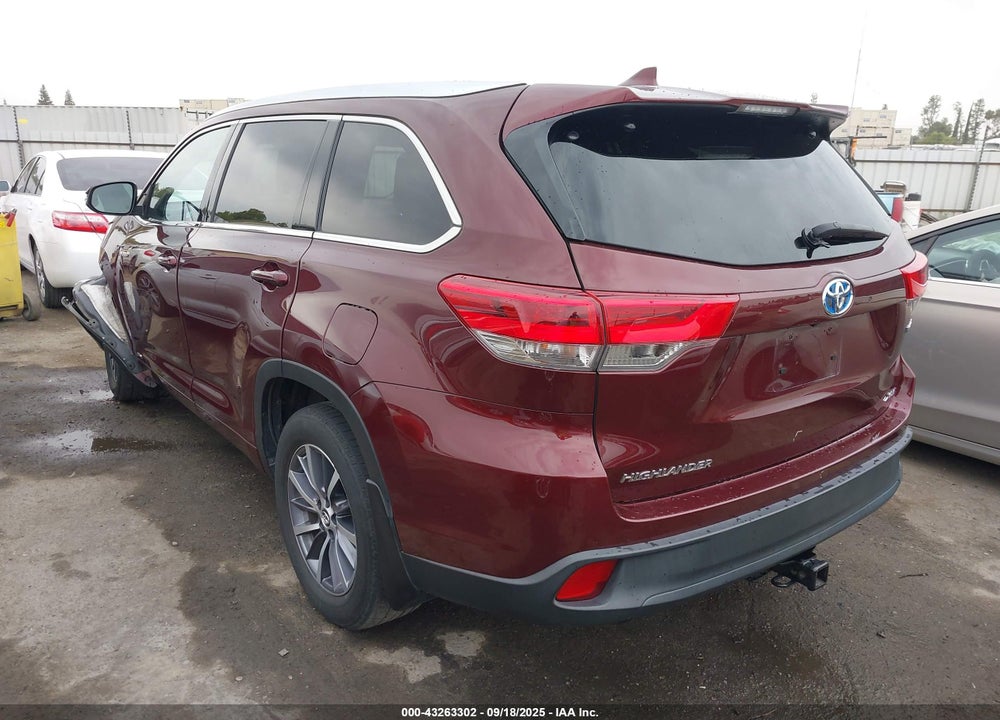 2017 TOYOTA HIGHLANDER HYBRID VIN: 5TDJGRFH5HS036681