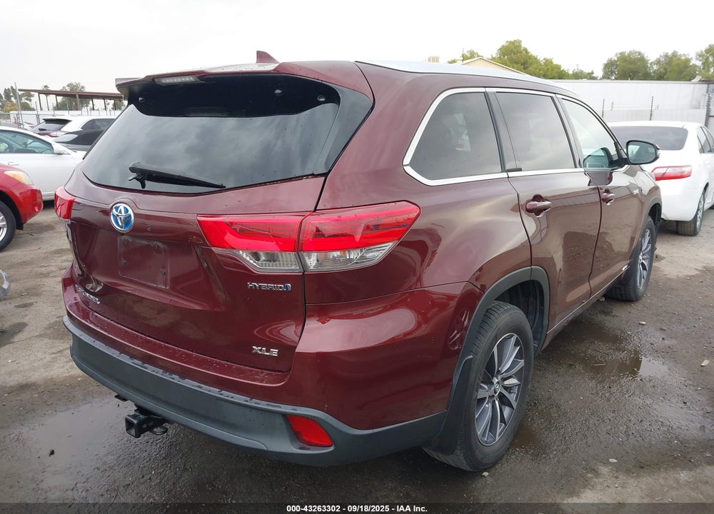 2017 TOYOTA HIGHLANDER HYBRID VIN: 5TDJGRFH5HS036681