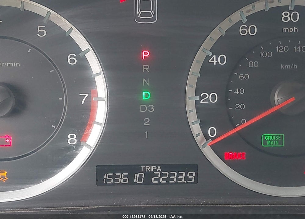 2012 HONDA ACCORD VIN: 1HGCP2F34CA008625
