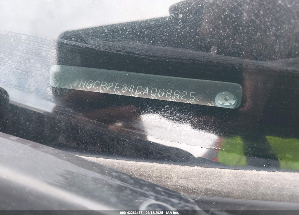 2012 HONDA ACCORD VIN: 1HGCP2F34CA008625