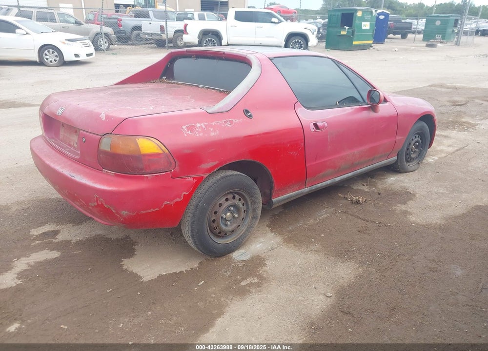 1997 HONDA DEL SOL SI VIN: JHMEH6263VS002810