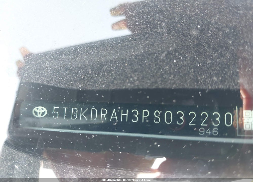 2023 TOYOTA HIGHLANDER VIN: 5TDKDRAH3PS032230