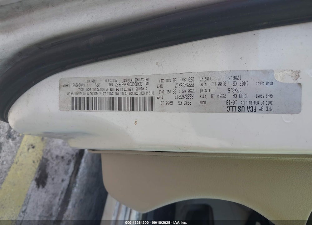 2019 DODGE GRAND CARAVAN VIN: 2C4RDGCG6KR557677