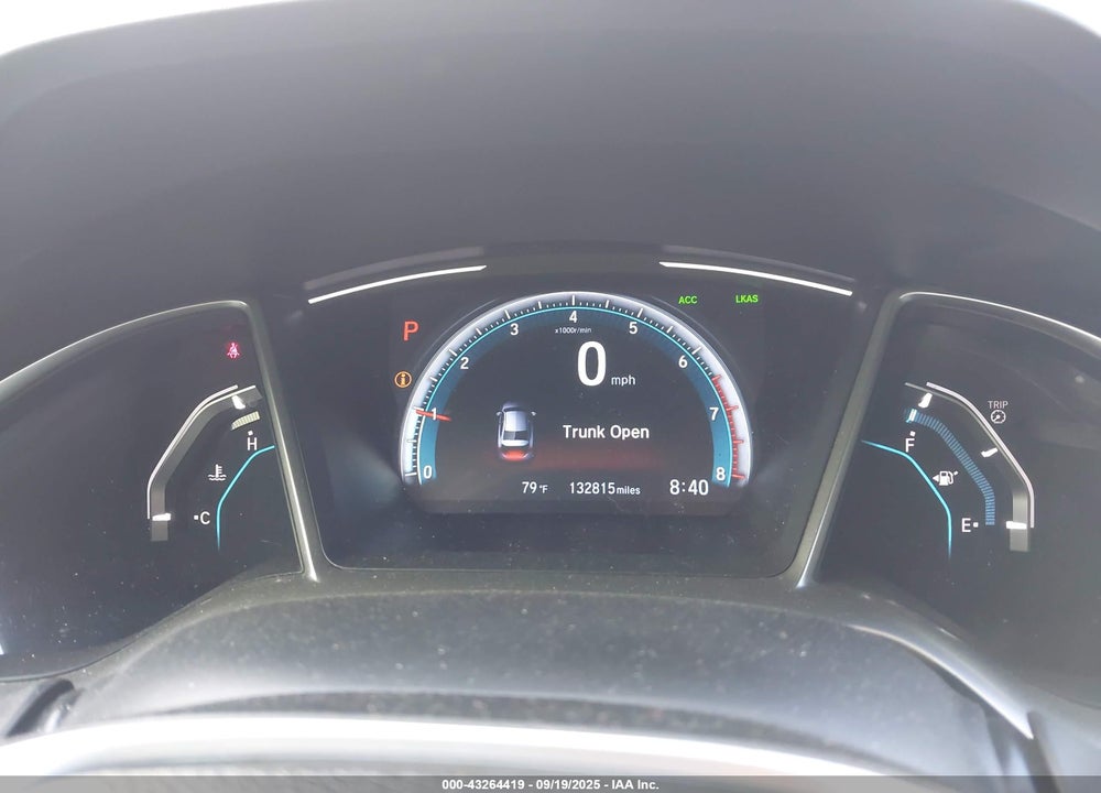 2019 HONDA CIVIC VIN: JHMFC1F7XKX009910