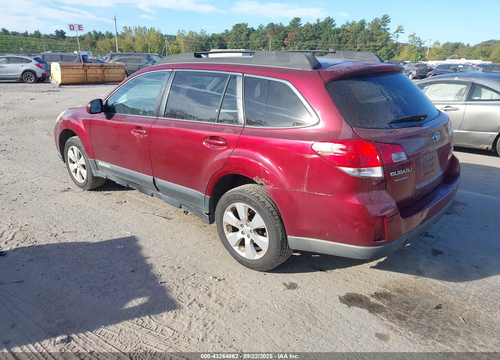 2012 SUBARU OUTBACK 2.5I PREMIUM VIN: 4S4BRBCC6C3200265