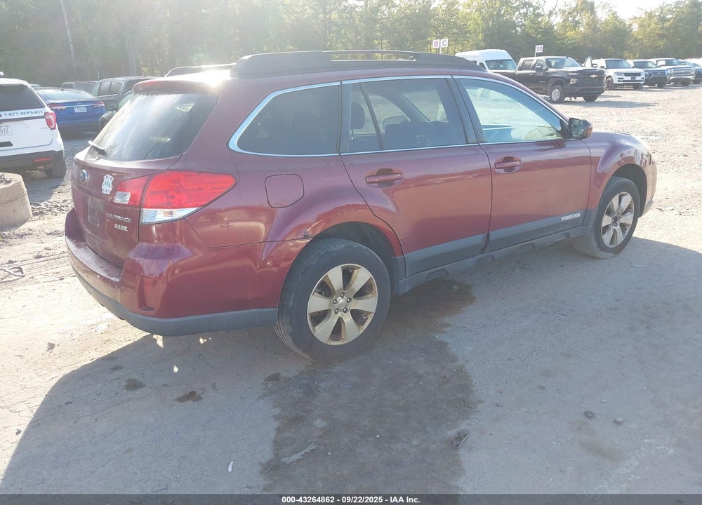 2012 SUBARU OUTBACK 2.5I PREMIUM VIN: 4S4BRBCC6C3200265
