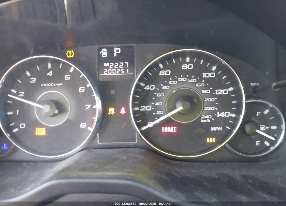 2012 SUBARU OUTBACK 2.5I PREMIUM VIN: 4S4BRBCC6C3200265