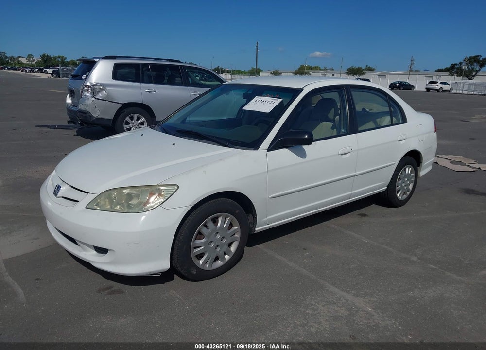2005 HONDA CIVIC LX VIN: 2HGES16575H623533